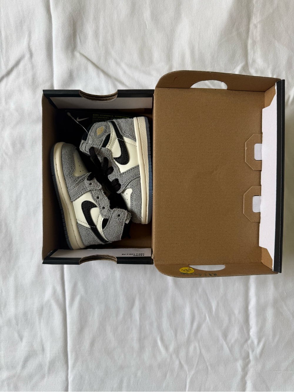 Air Jordan 1 Retro High OG Cool Grey Royal Toddler 4C